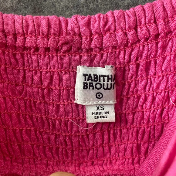 Tabitha Brown x Target Collab Midi Dress XS Pink Red Colorblock Tank A-Line - Picture 9 of 10